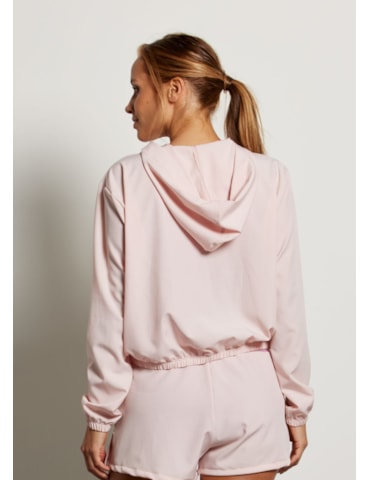 JAQUETA COM CAPUZ RUN ROSA