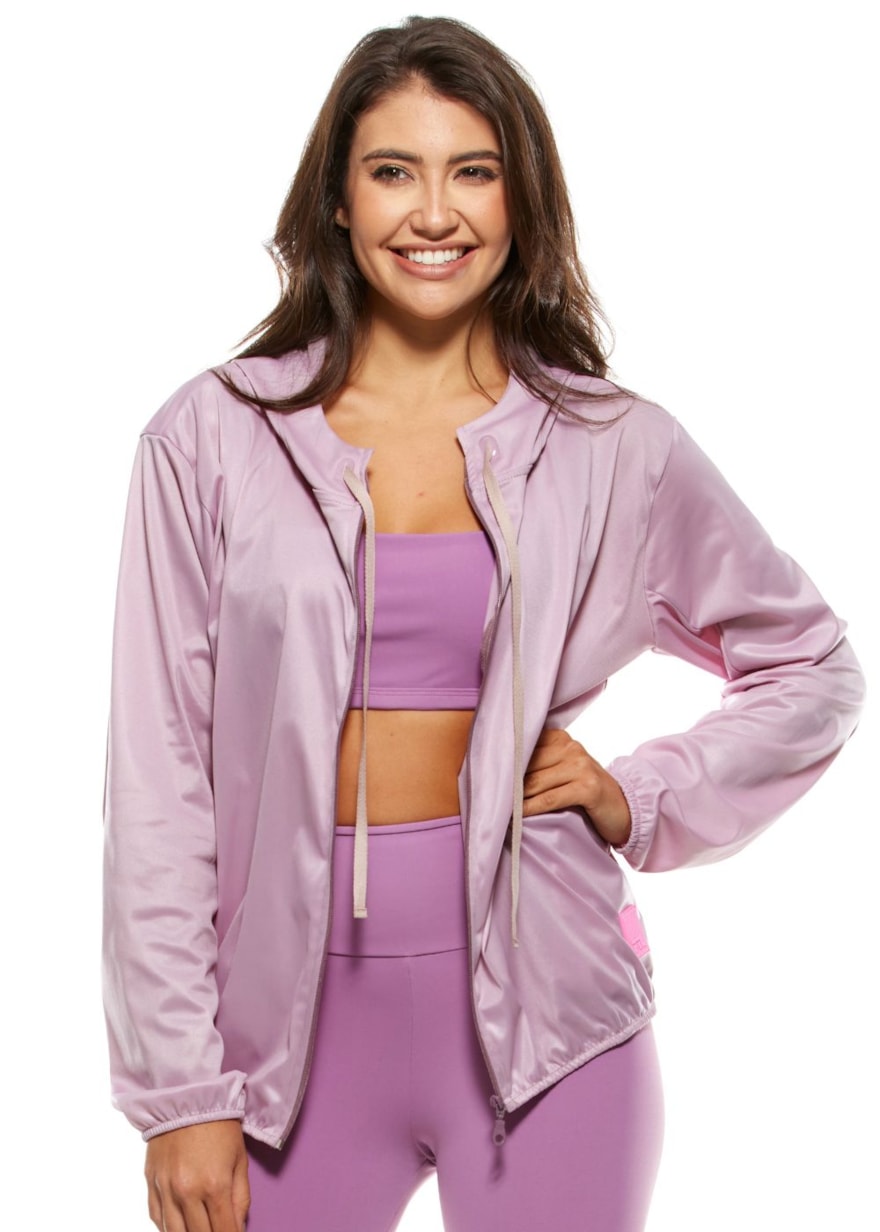 JAQUETA CORTA VENTO ARTSY LILAS