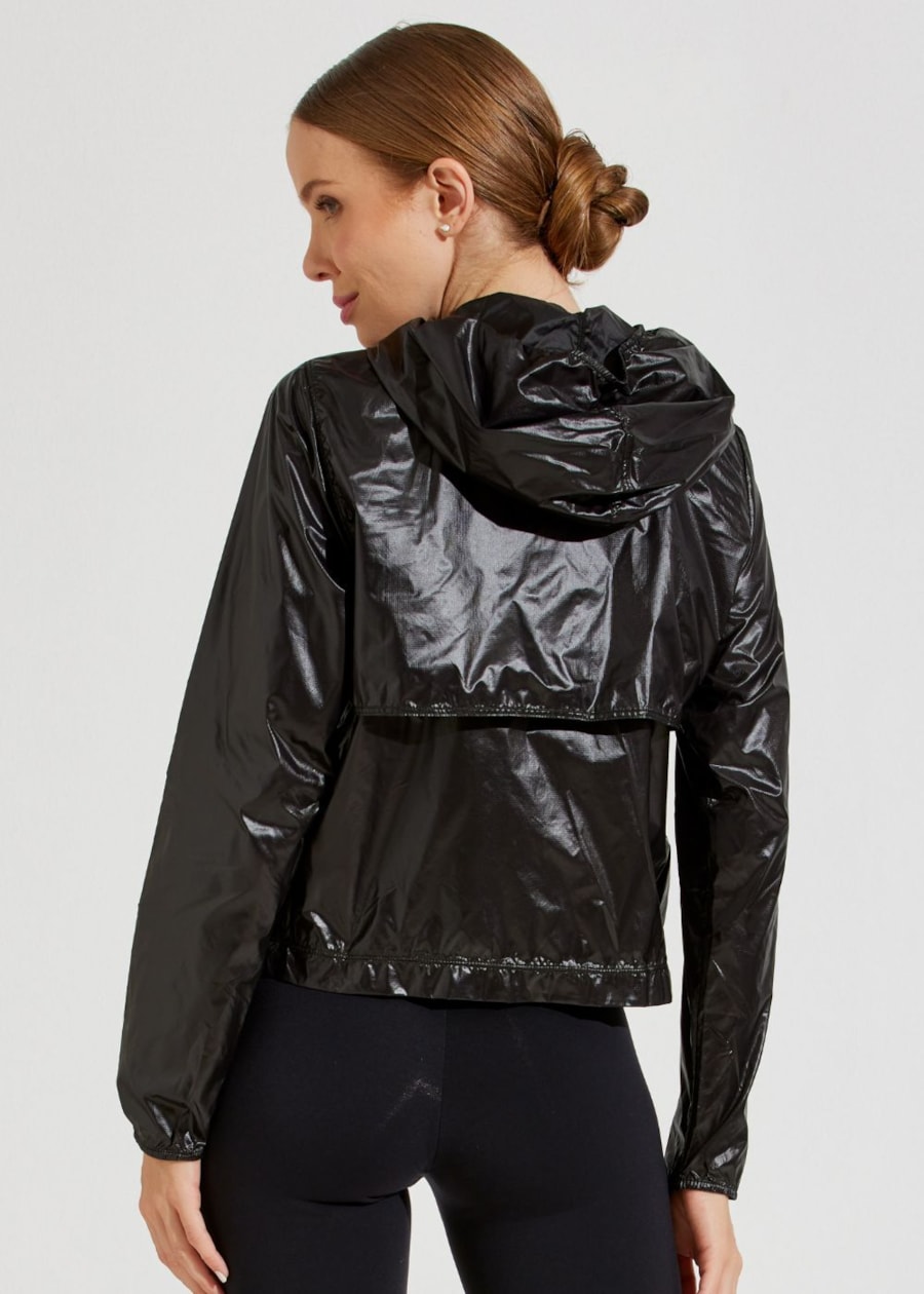 JAQUETA CORTA VENTO ESPORTIVA PRETO