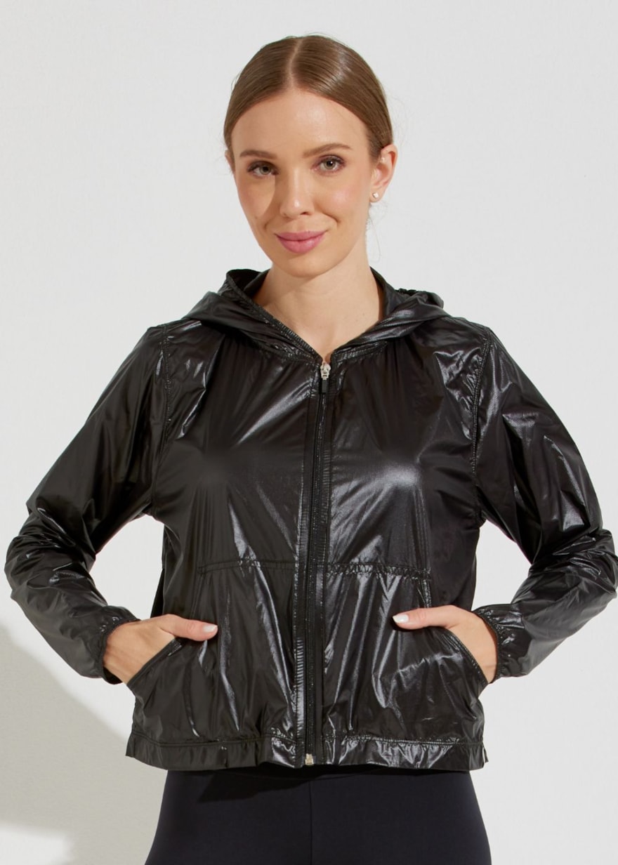 JAQUETA CORTA VENTO ESPORTIVA PRETO