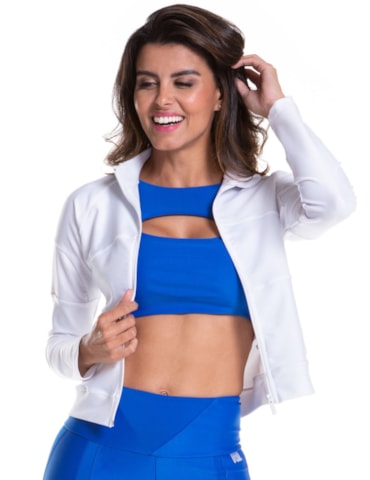 JAQUETA COSMOPOLITAN BRANCO JAQUETA COSMOPOLITAN BRANCO