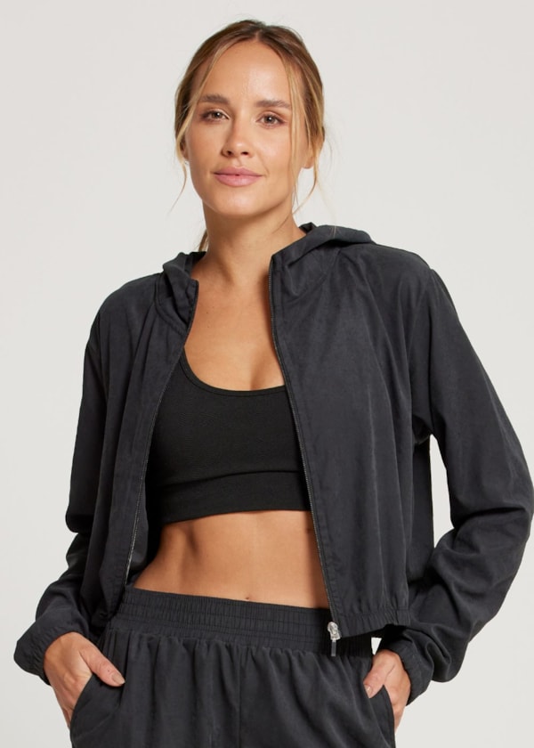 JAQUETA ESPORTIVA MORNING PRETO