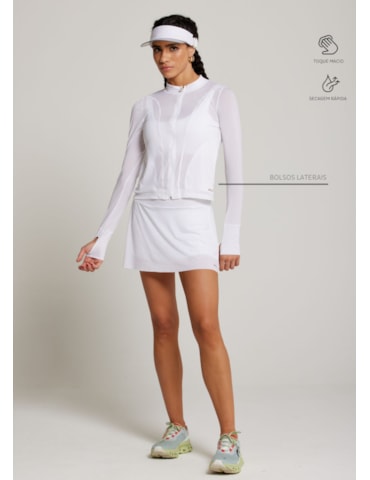 JAQUETA ESPORTIVA WELNESS BRANCO JAQUETA ESPORTIVA WELNESS BRANCO