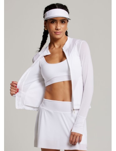 JAQUETA ESPORTIVA WELNESS BRANCO JAQUETA ESPORTIVA WELNESS BRANCO