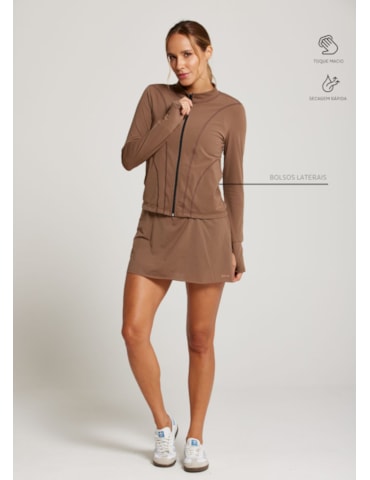 JAQUETA  ESPORTIVA WELNESS MARROM