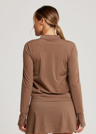 JAQUETA  ESPORTIVA WELNESS MARROM