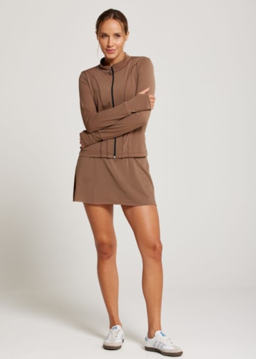 JAQUETA  ESPORTIVA WELNESS MARROM