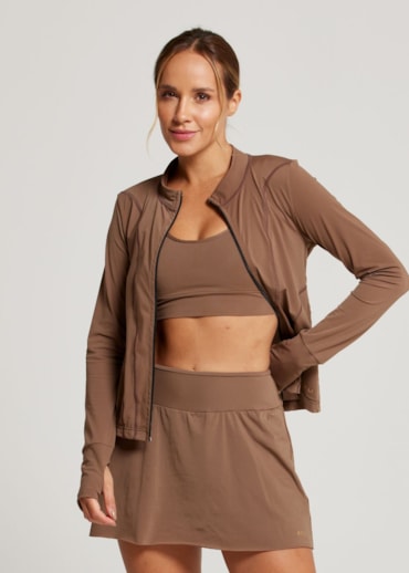 JAQUETA  ESPORTIVA WELNESS MARROM