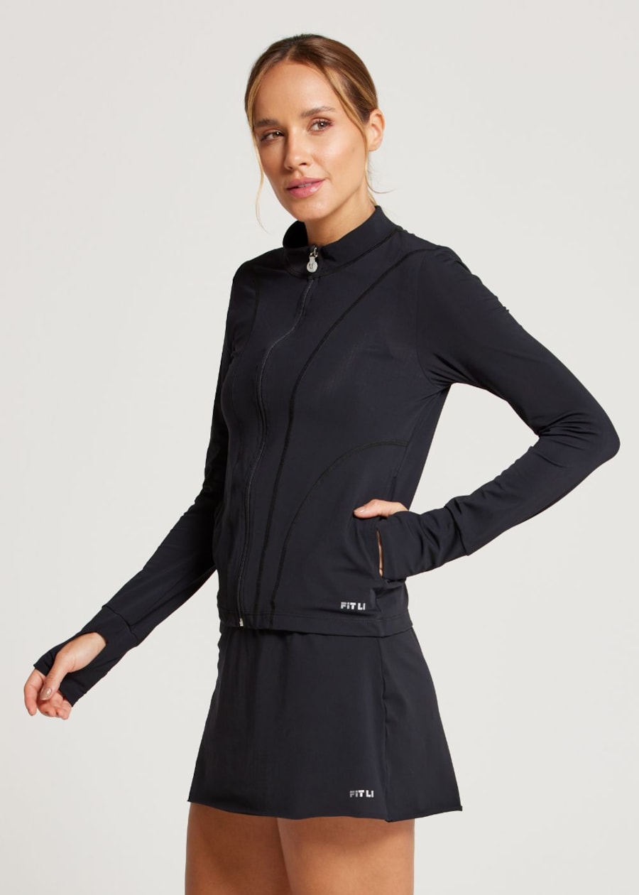 JAQUETA  ESPORTIVA WELNESS PRETO