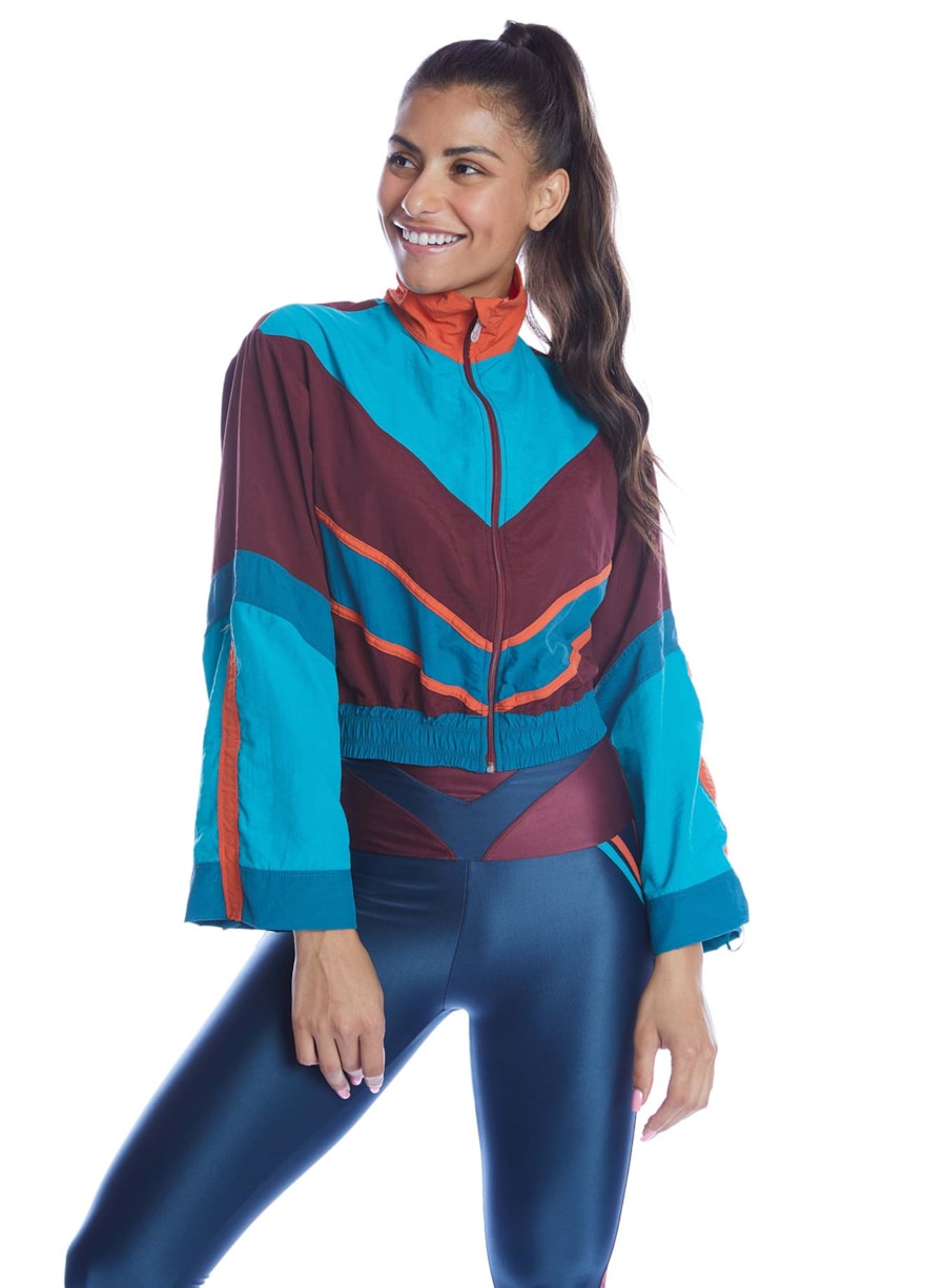 JAQUETA ESTELAR AZUL PETRÓLEO / VINHO