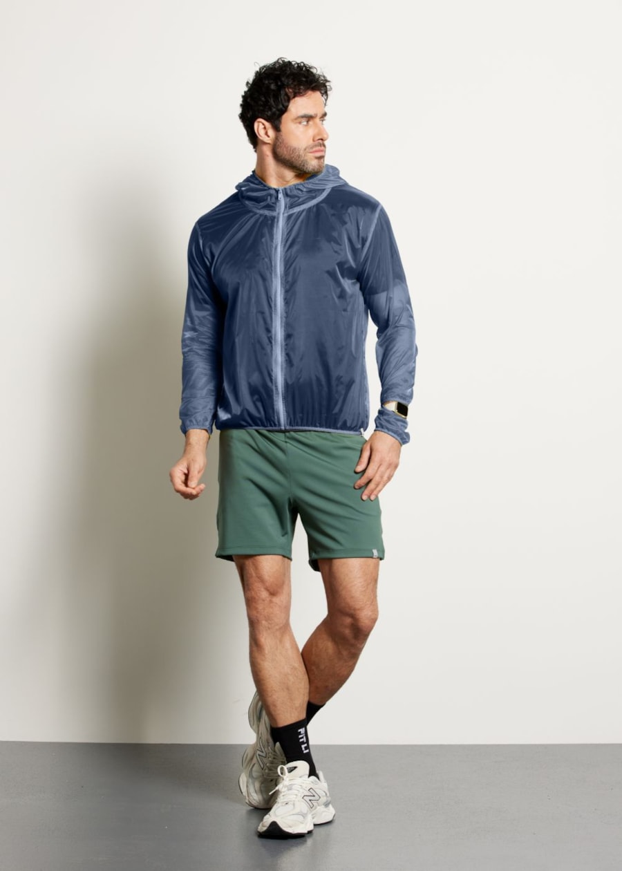 JAQUETA MASCULINA CORTA VENTO PACE AZUL MARINHO