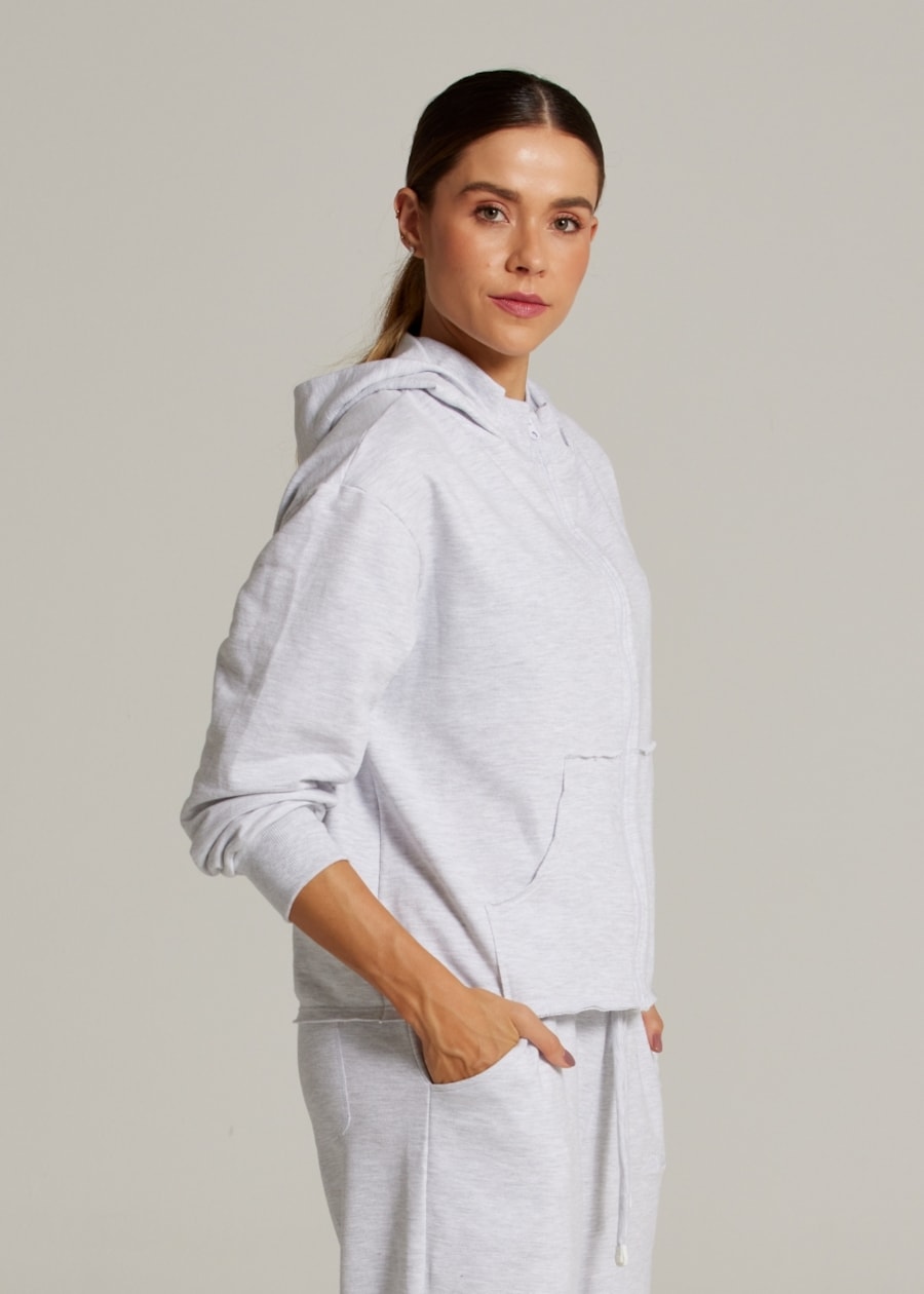 JAQUETA MOLETOM SPORTY - MESCLA