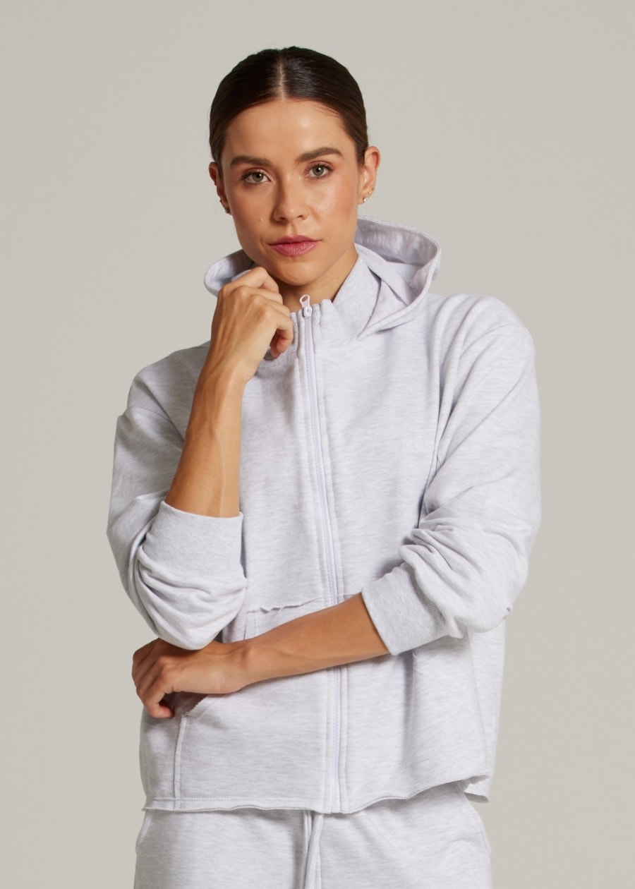 JAQUETA MOLETOM SPORTY - MESCLA