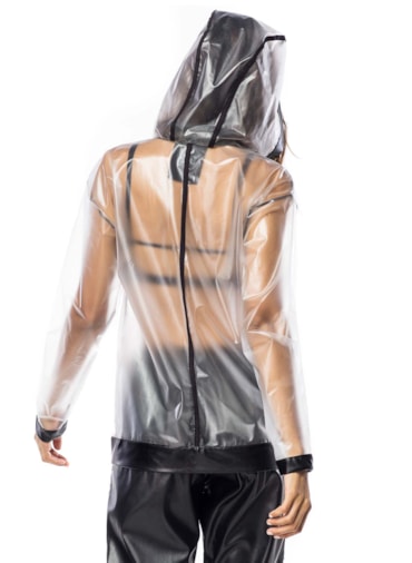 JAQUETA PLASTIC PRETO