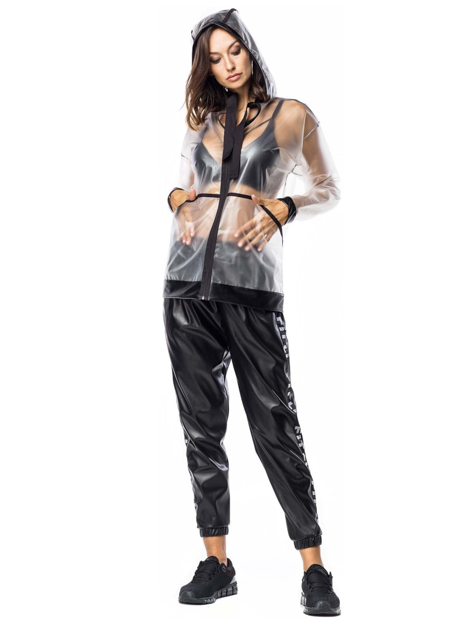 JAQUETA PLASTIC PRETO