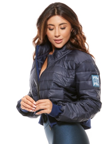 JAQUETA PUFFER AZUL MARINHO JAQUETA PUFFER AZUL MARINHO