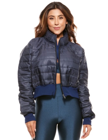 JAQUETA PUFFER AZUL MARINHO JAQUETA PUFFER AZUL MARINHO