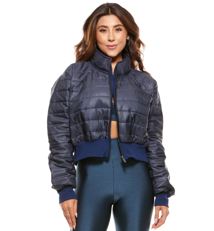 JAQUETA PUFFER AZUL MARINHO JAQUETA PUFFER AZUL MARINHO