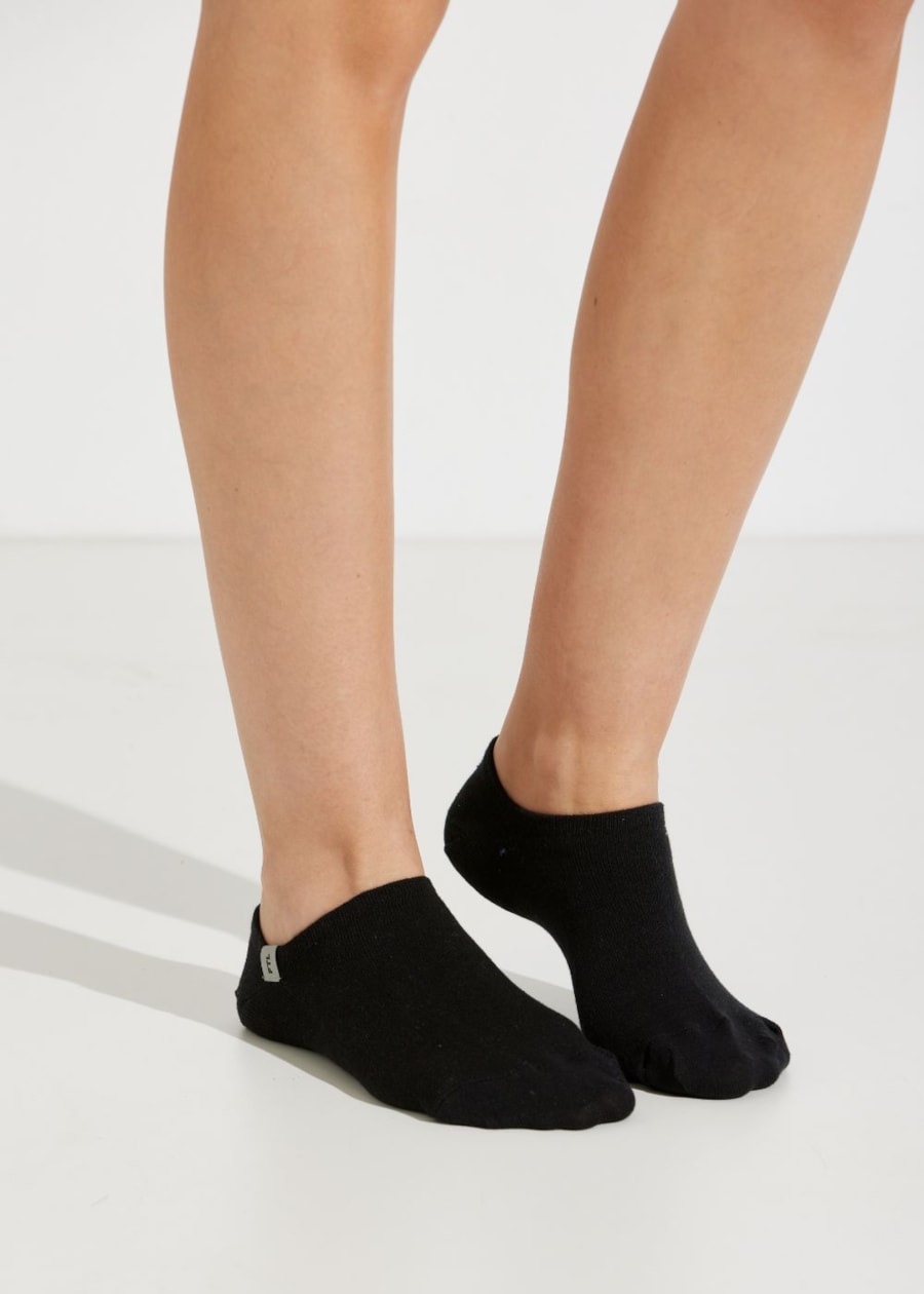 KIT 3 MEIAS INVISÍVEIS BRANCA / MESCLA / PRETA