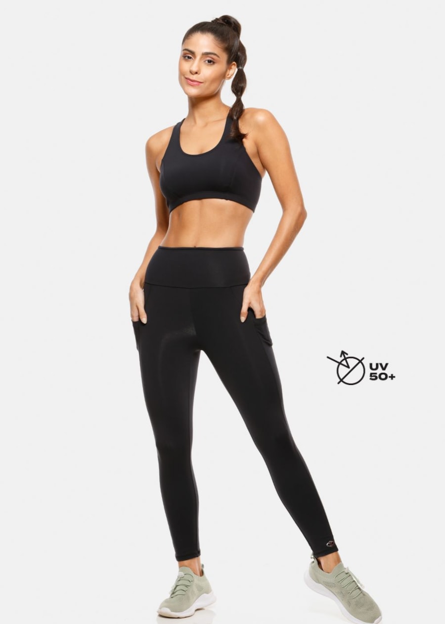 LEGGING 7/8 COM BOLSO PRETO