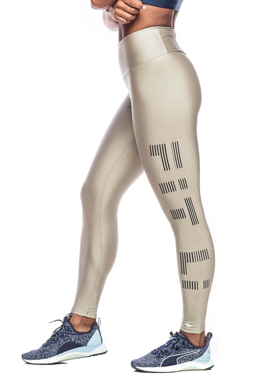 LEGGING 7/8 LI CINZA METALICO