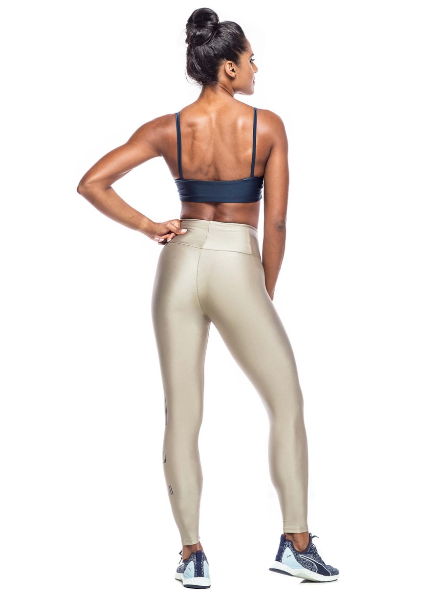 LEGGING 7/8 LI CINZA METALICO