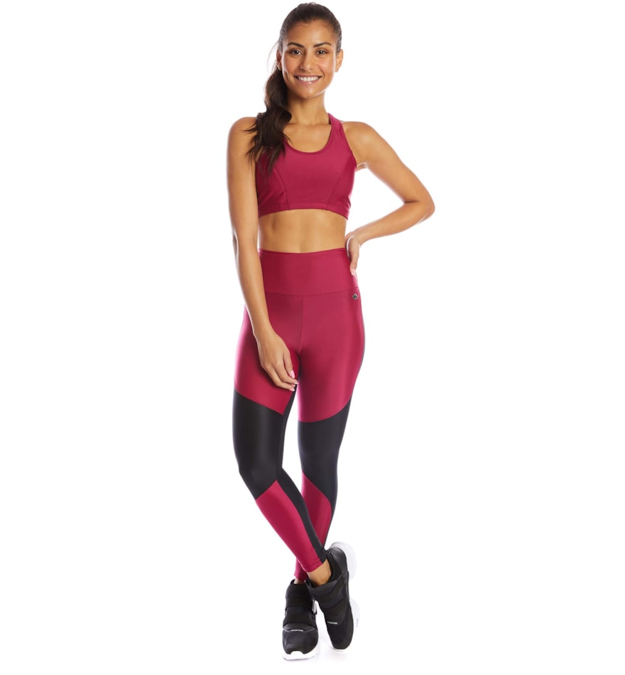 LEGGING 7/8 OCULT PRETO / CEREJA LEGGING 7/8 OCULT PRETO / CEREJA