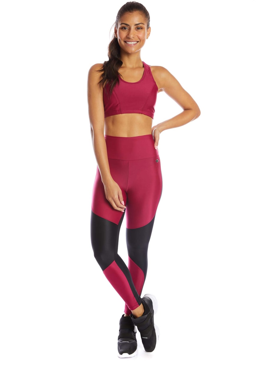 LEGGING 7/8 OCULT PRETO / CEREJA LEGGING 7/8 OCULT PRETO / CEREJA