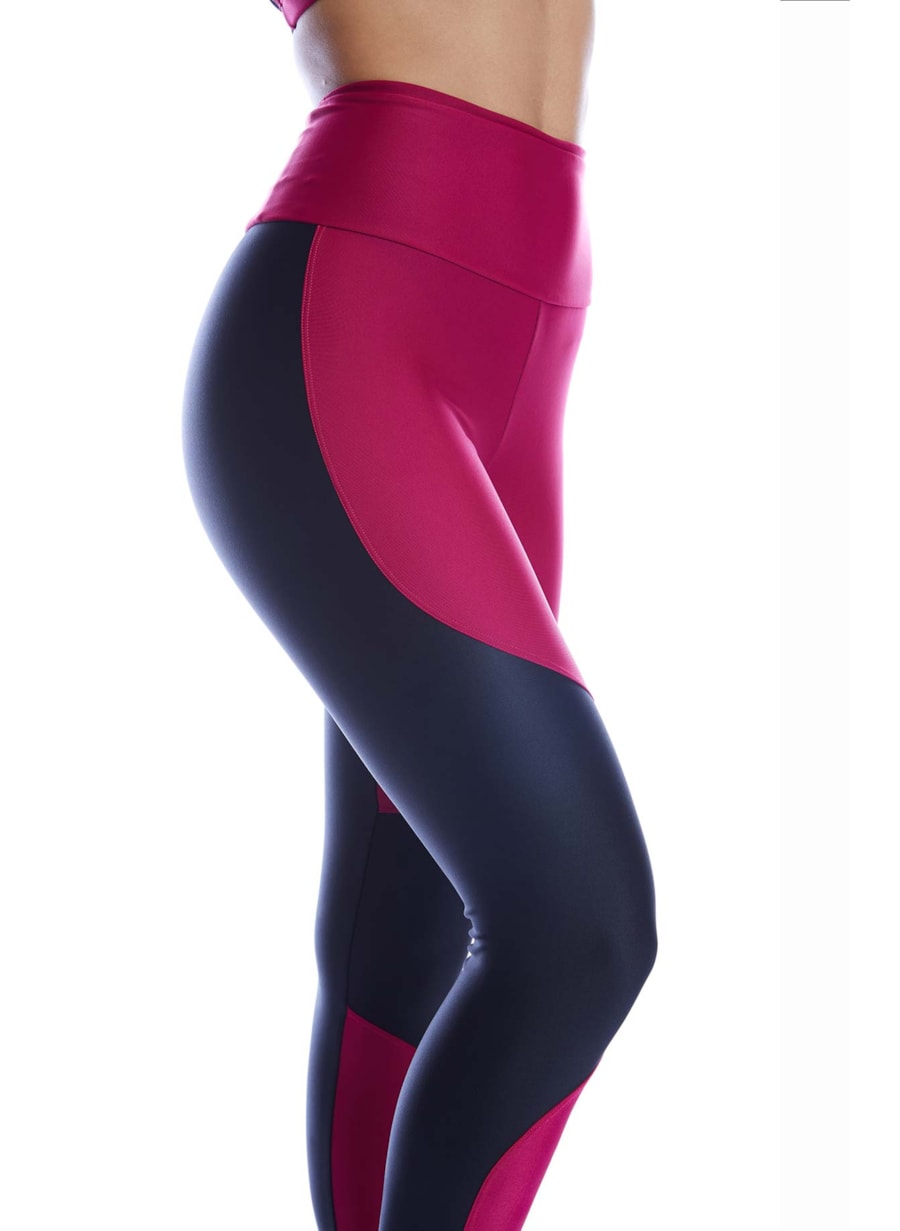 LEGGING 7/8 OCULT PRETO / CEREJA