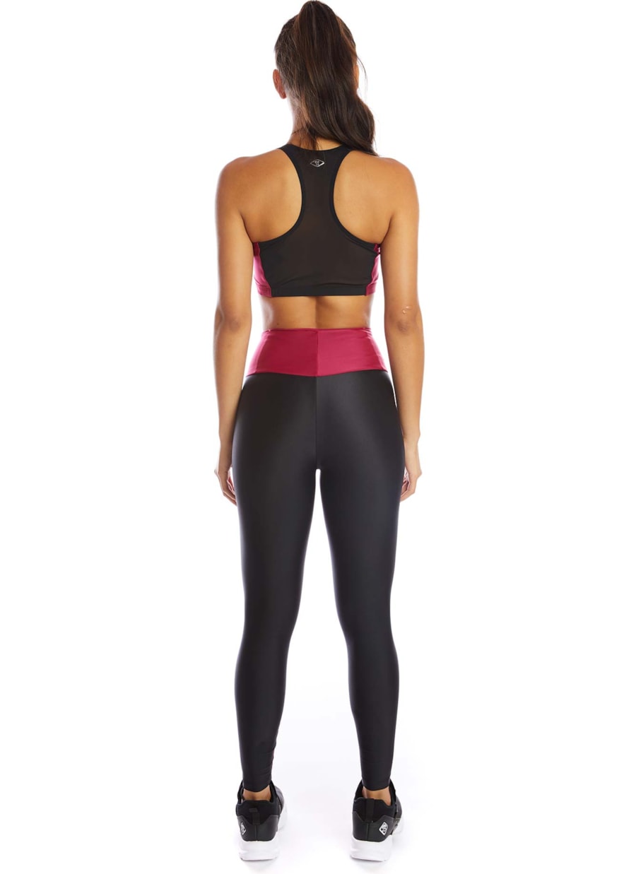 LEGGING 7/8 OCULT PRETO / CEREJA