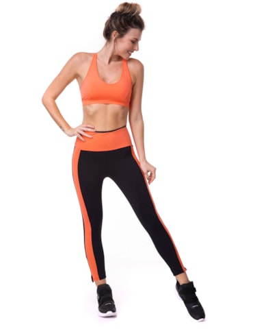 LEGGING ACTIVE COM ZÍPER PRETO