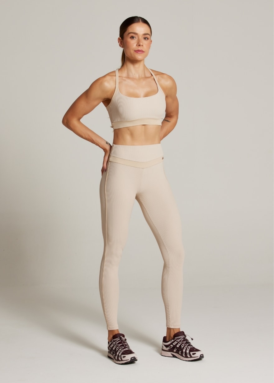LEGGING CANELADA ESSENCE TX - AREIA LEGGING CANELADA ESSENCE TX - AREIA