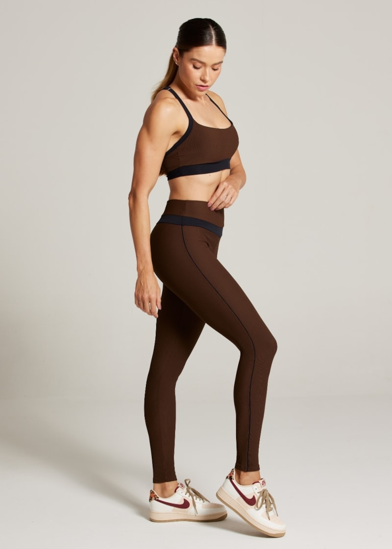 LEGGING CANELADA ESSENCE TX - COFFEE