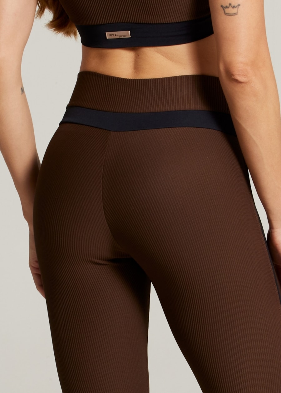 LEGGING CANELADA ESSENCE TX - COFFEE