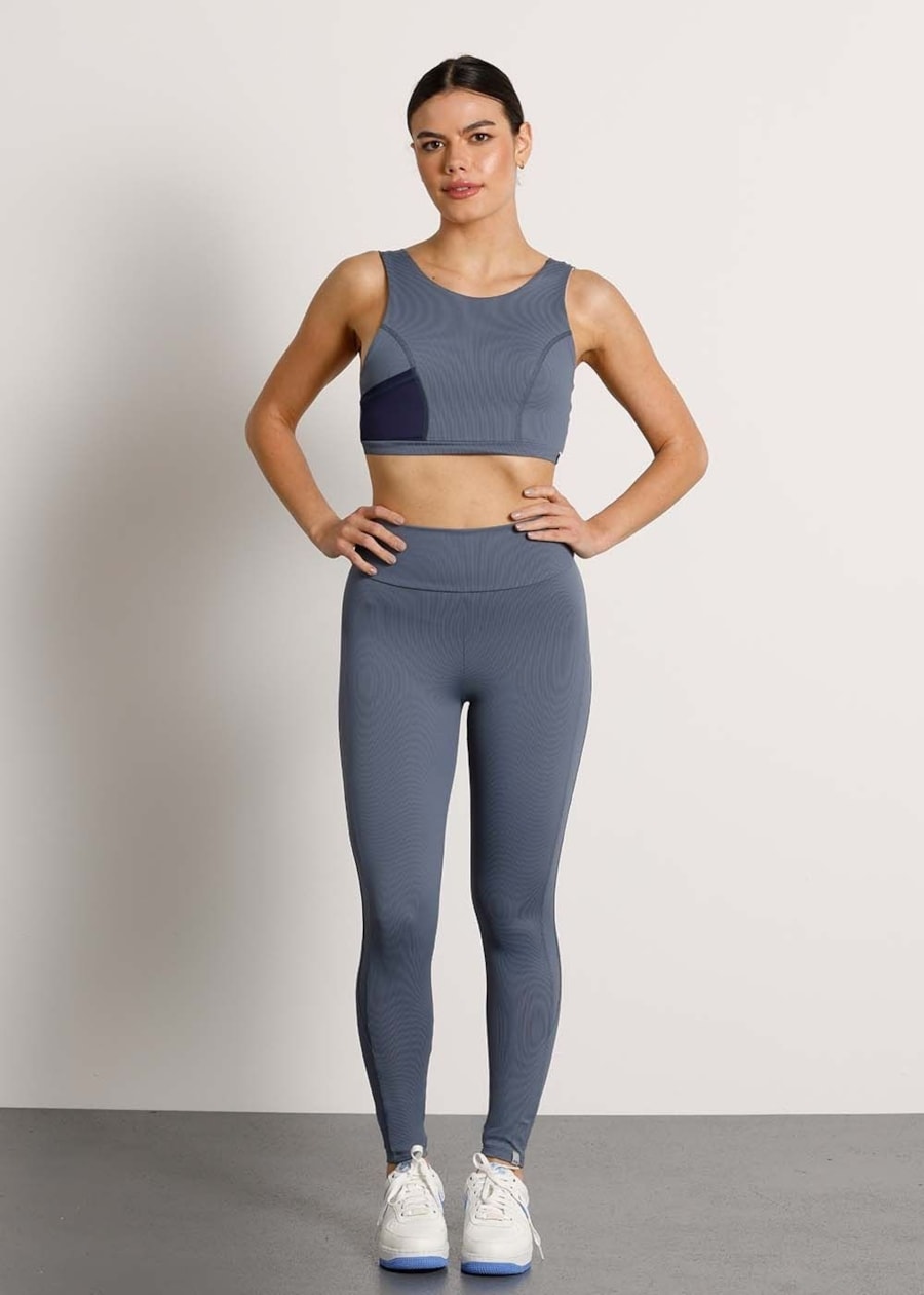 LEGGING CANELADA JOG TX AZUL