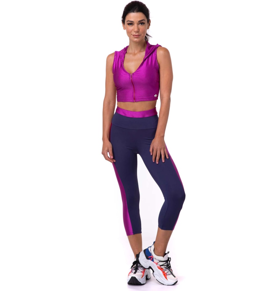 LEGGING CAPRI BOXER AZUL MARINHO LEGGING CAPRI BOXER AZUL MARINHO