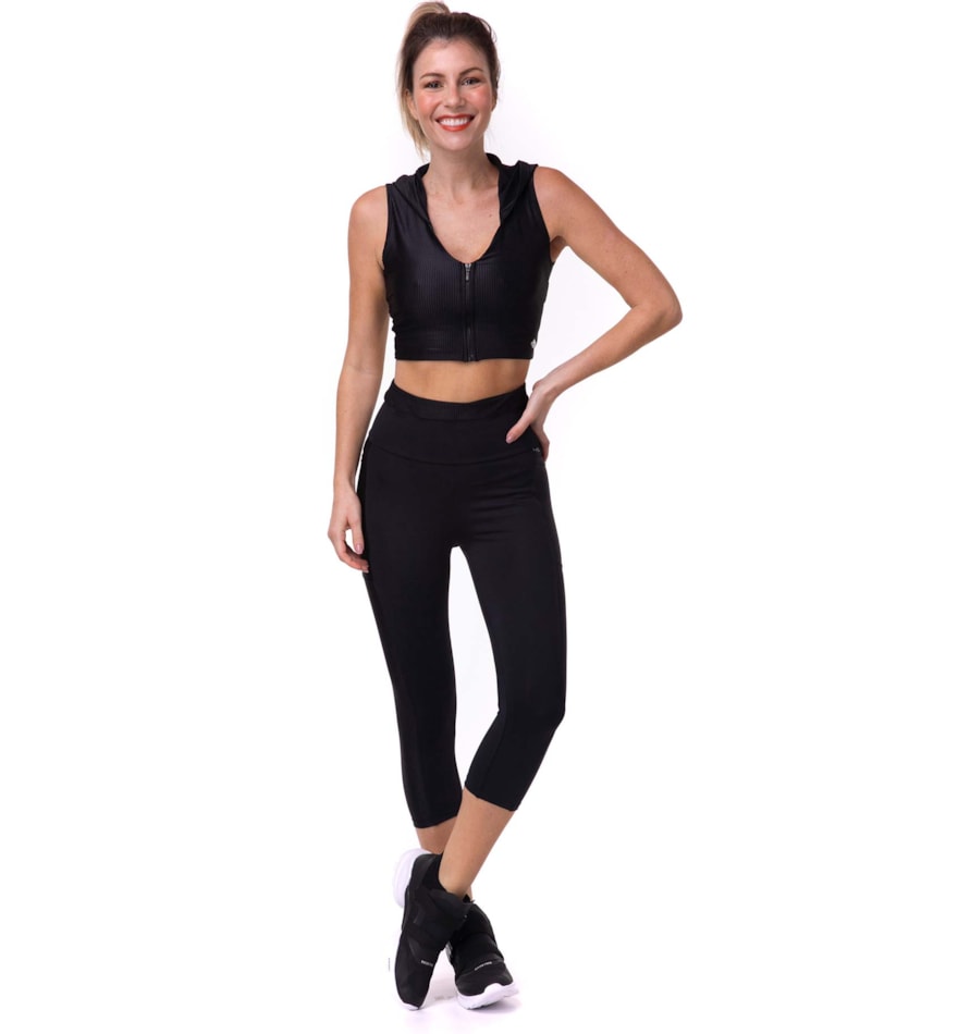 LEGGING CAPRI BOXER PRETO