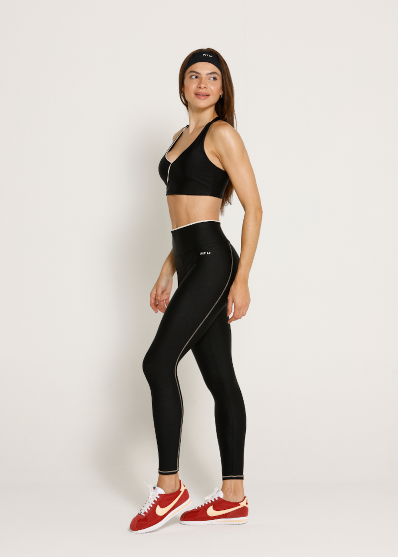 LEGGING CLASS TRL PRETO / OFF WHITE