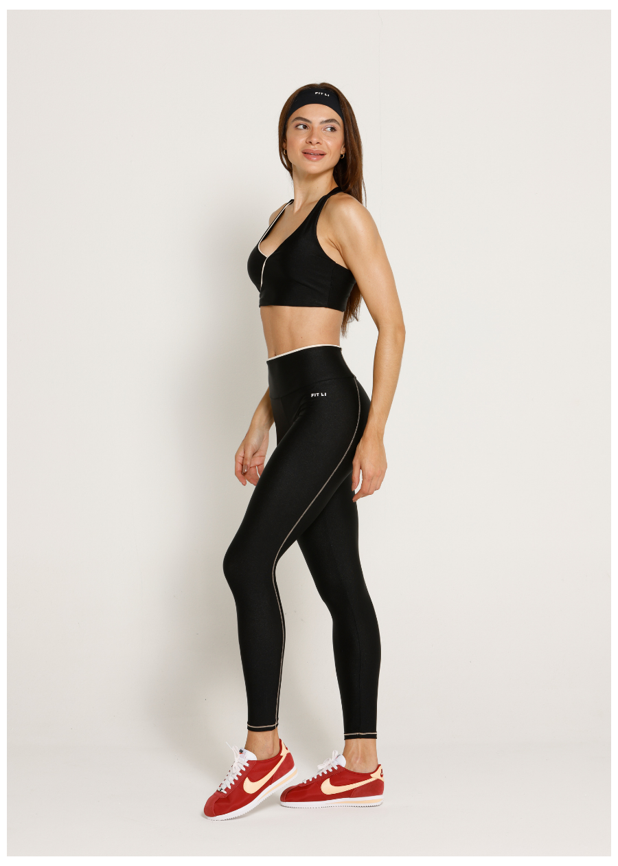 LEGGING CLASS TRL PRETO / OFF WHITE
