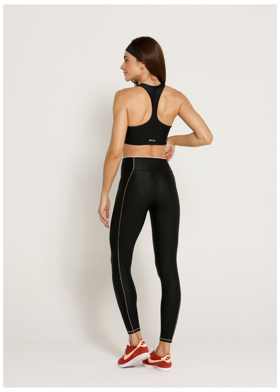 LEGGING CLASS TRL PRETO / OFF WHITE