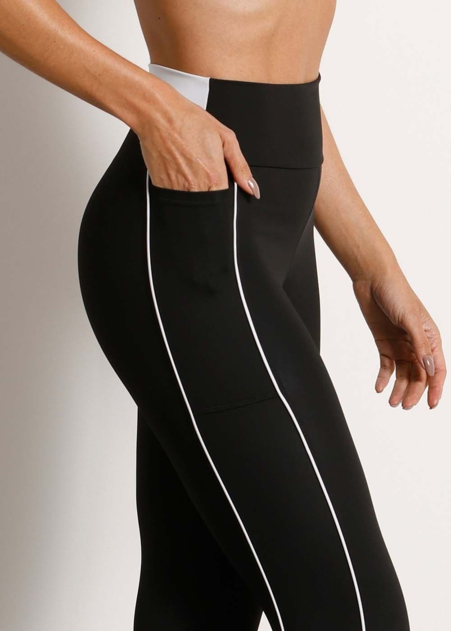 LEGGING COM BOLSO SYNERGY BL PRETO