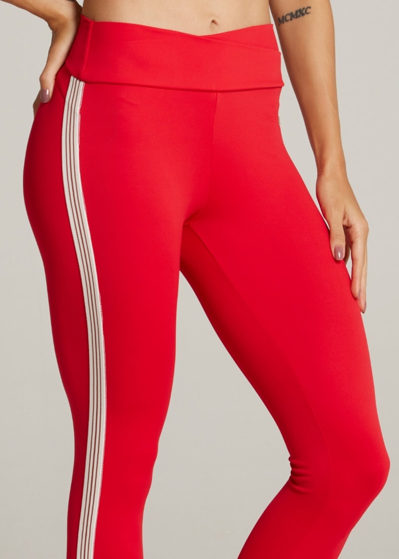 LEGGING COM ELÁSTICO SPORTY AR - VERMELHO