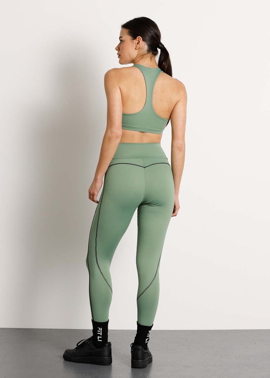 LEGGING COM RECORTE GO AR VERDE MALVA