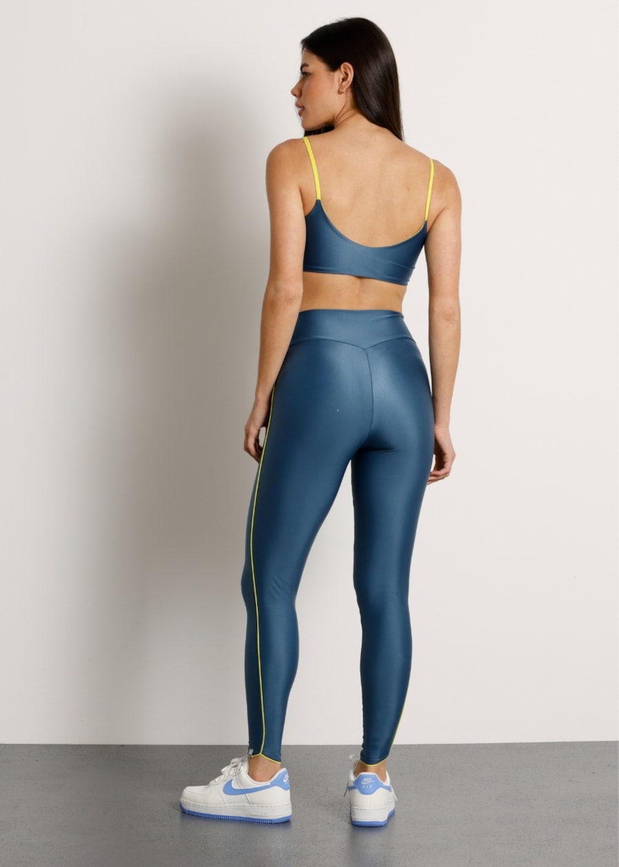 LEGGING CÓS ALTO HEAT ATK AZUL