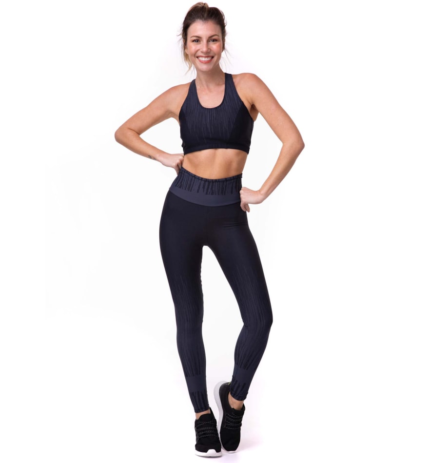 LEGGING JACQUARD BENSPORT MARINHO