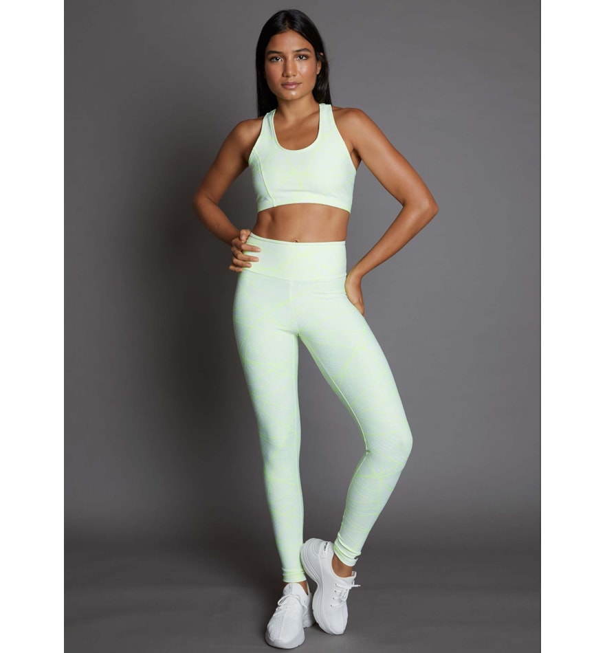 LEGGING JACQUARD HERO VERDE NEON