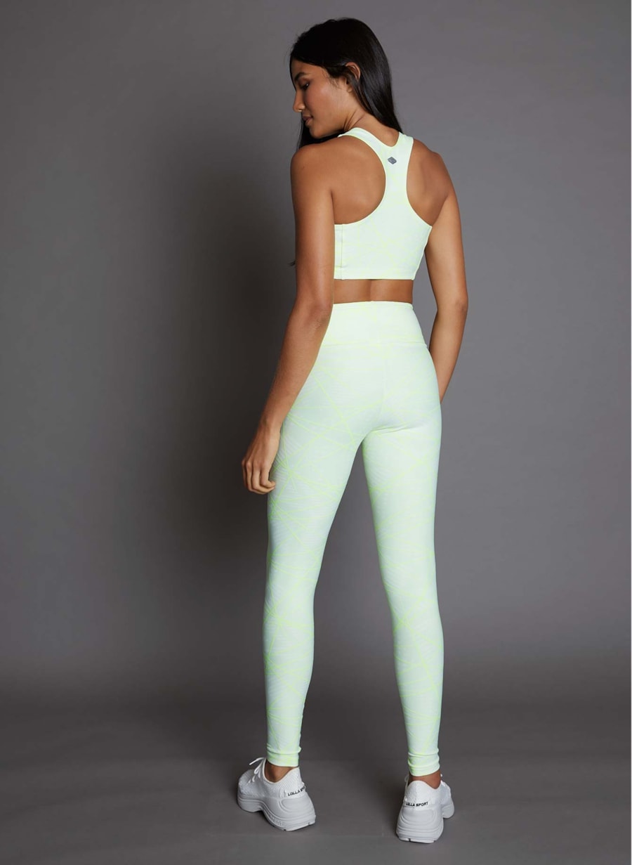 LEGGING JACQUARD HERO VERDE NEON