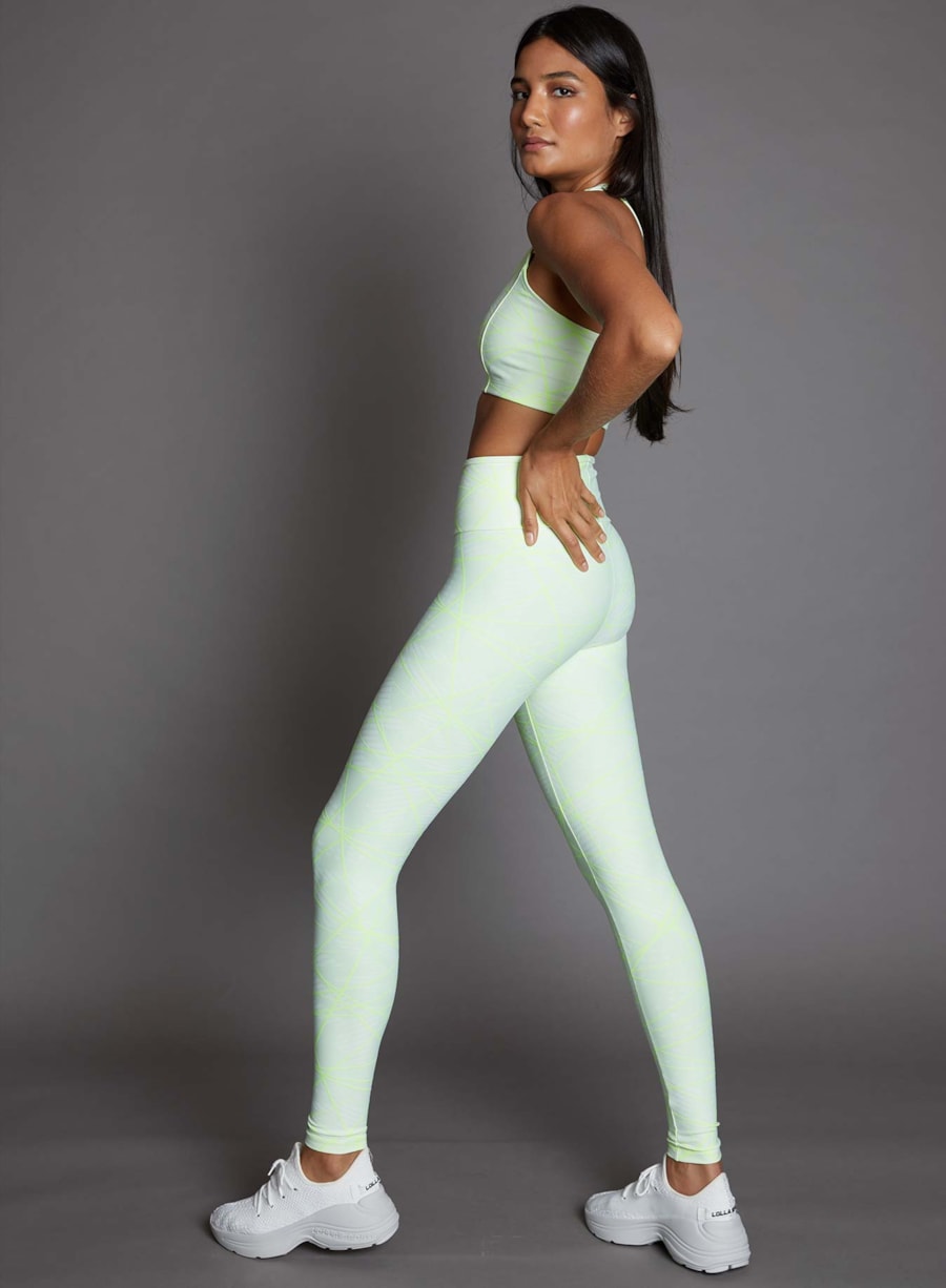LEGGING JACQUARD HERO VERDE NEON