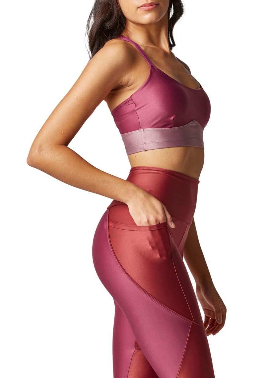 LEGGING LUNAR COM BOLSO VINHO