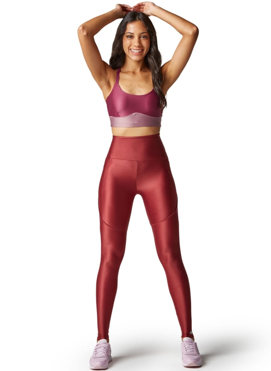 LEGGING LUNAR COM BOLSO VINHO